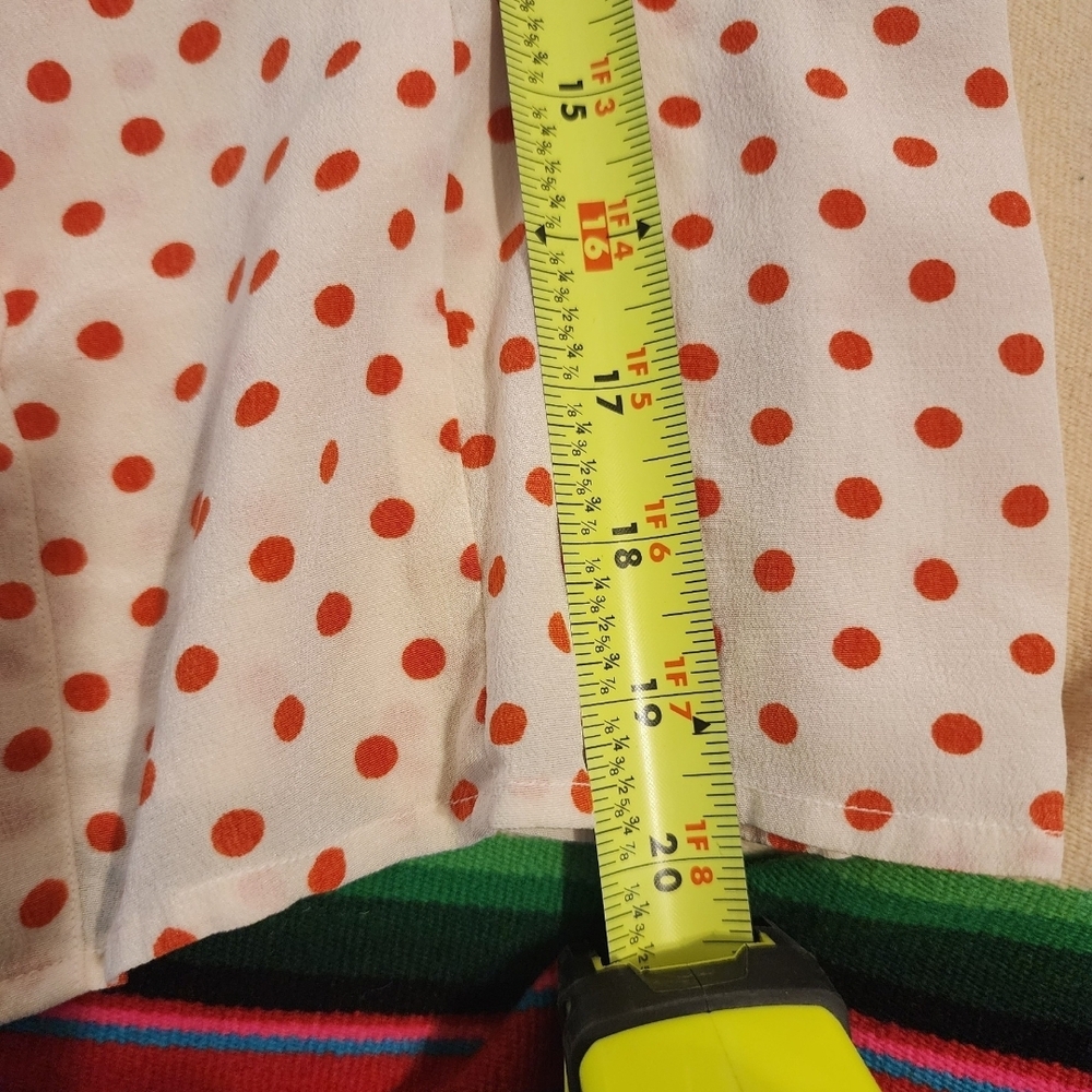 Vintage Polka Dot Ruffle Blouse - Picture 5 of 6